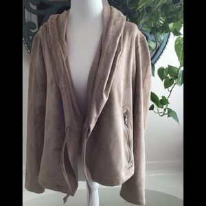 BLANKNYC HOODED - SUADE JACKET